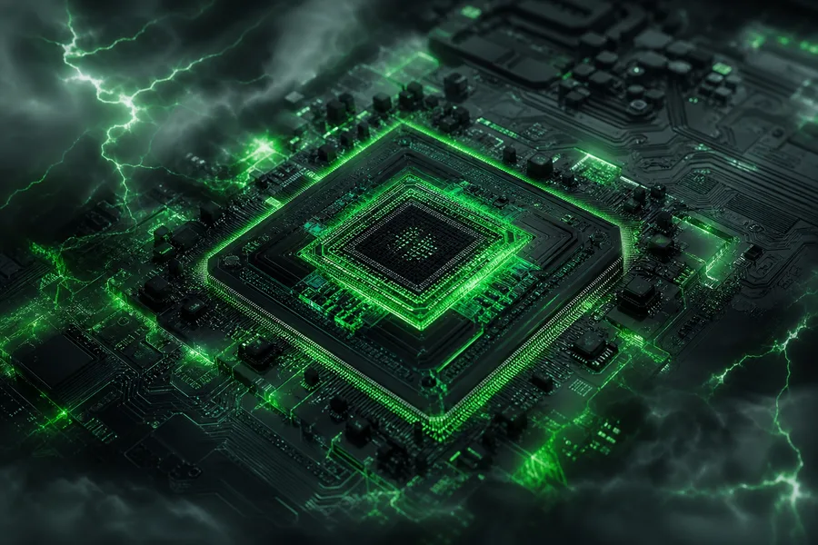 AI Processor Chip Futuristic Render Electronics Wallpaper 8 4K 7