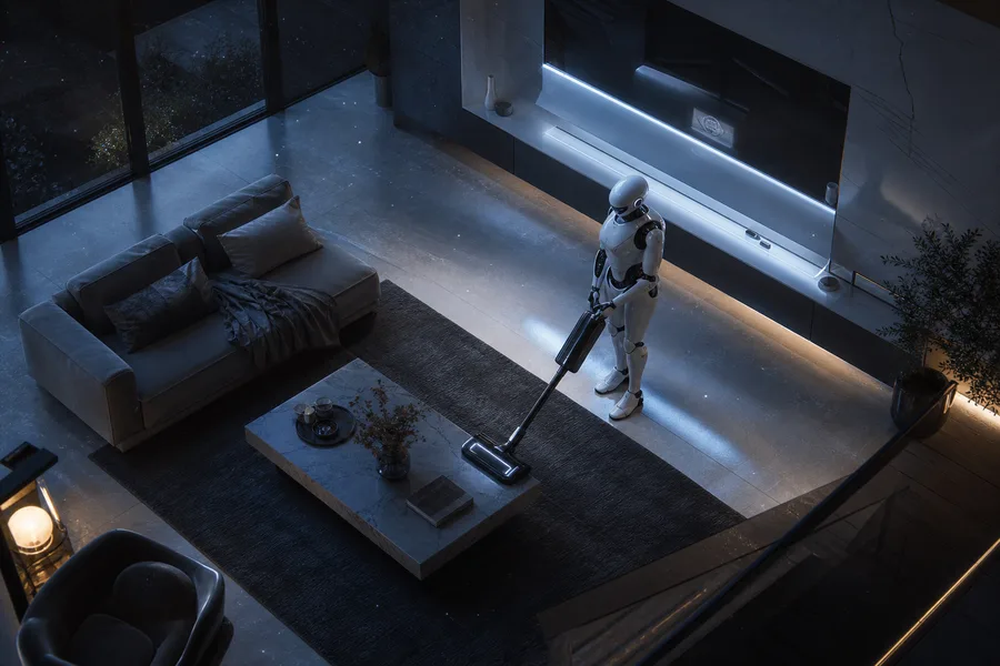 AI Robot Assistant In Modern Home Robots Wallpaper 8 4K 4