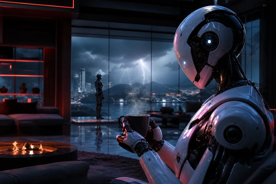 AI Robot Assistant In Modern Home Robots Wallpaper 8 4K 5