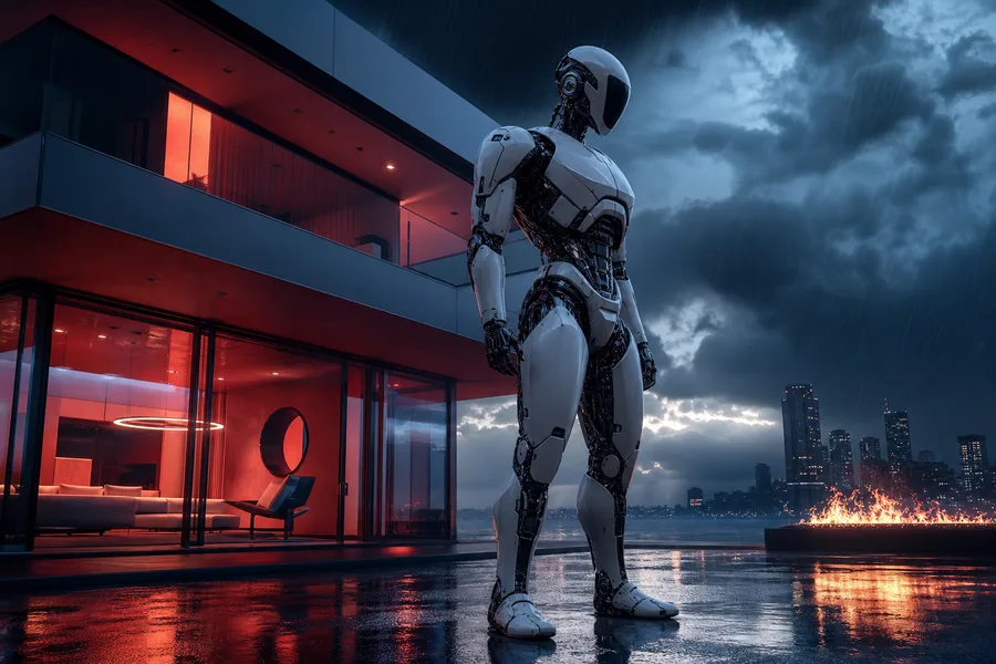 AI Robot Assistant In Modern Home Robots Wallpaper 8 4K 9