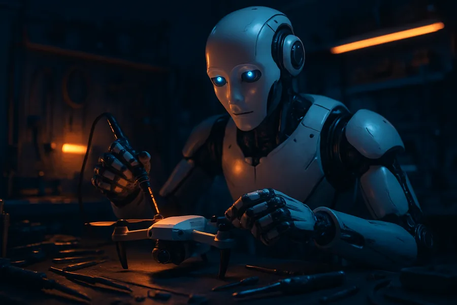 AI Robot Assistant In Modern Home Robots Wallpaper 8 4K