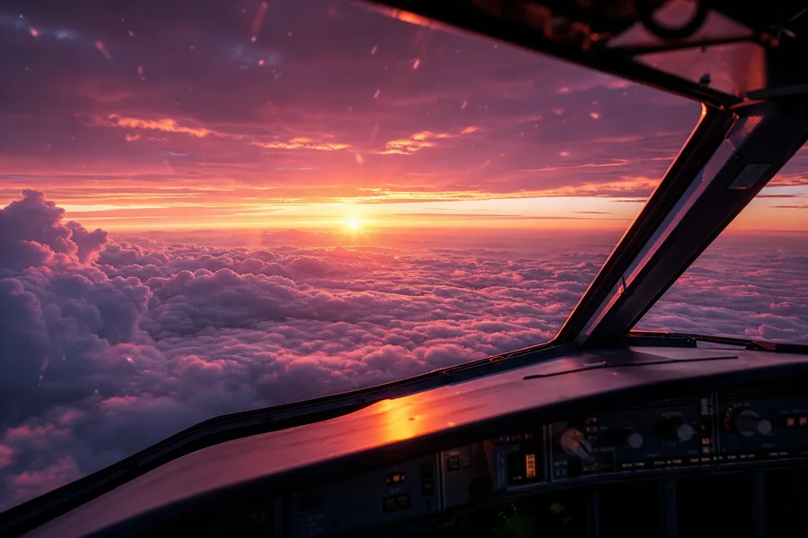 Airplane Cockpit View Above Clouds Airplanes Wallpaper 6 4K 3