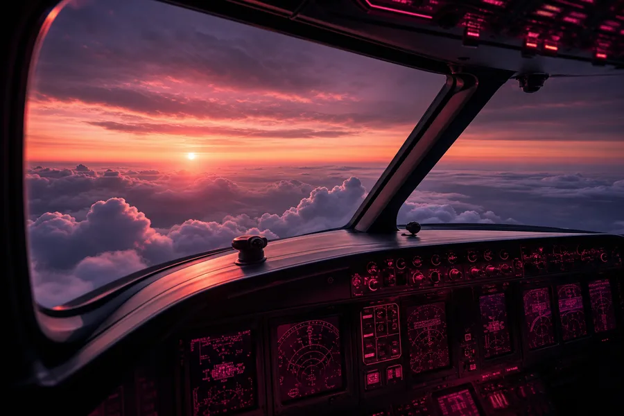 Airplane Cockpit View Above Clouds Airplanes Wallpaper 6 4K