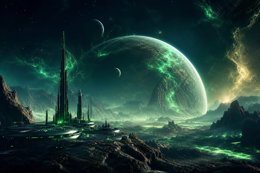 Alien Planet Landscape Space Wallpaper 7 4K 6