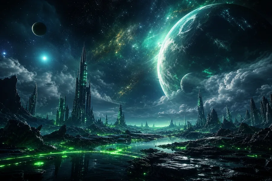 Alien Planet Landscape Space Wallpaper 7 4K 8