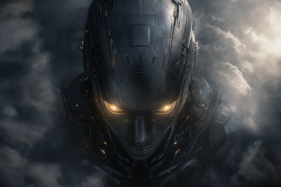 Android Face Closeup With Glowing Eyes Robots Wallpaper 5 4K 3