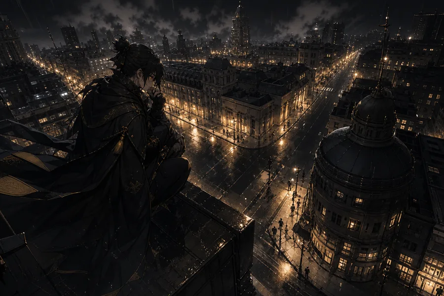 Anime City Street In Rain At Night Anime Wallpaper  11 4K