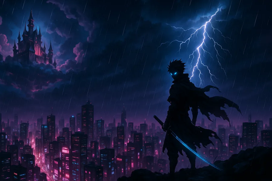 Anime Fantasy Castle Floating In Clouds Anime Wallpaper 4 4K