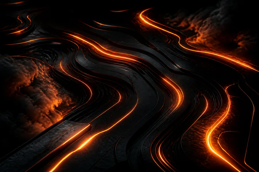 Black Amoled Neon Abstract Lines Amoled Wallpaper 1 4K 3