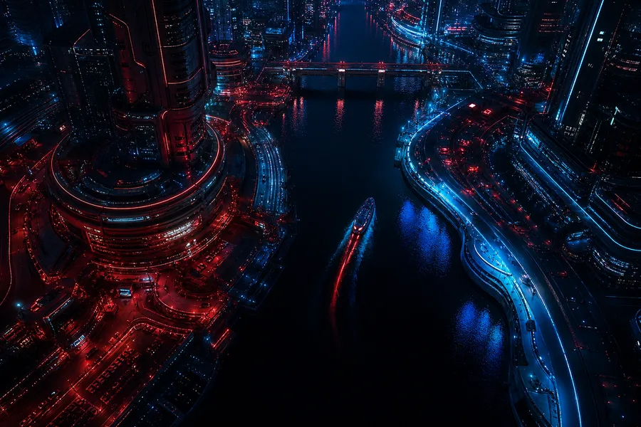 Black Amoled Neon Abstract Lines Amoled Wallpaper 9 4K 6