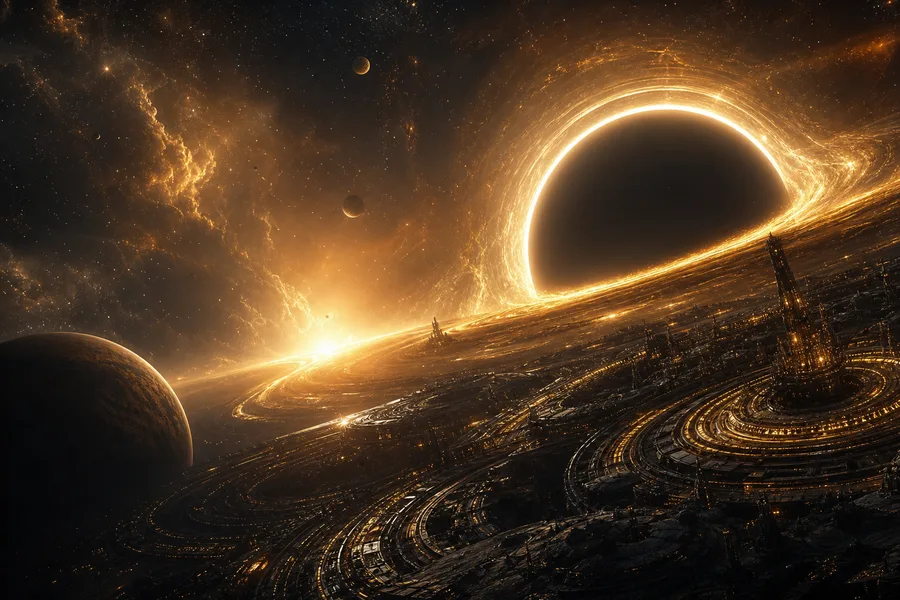 Black Hole Horizon Cinematic Space Wallpaper 3 4K 5