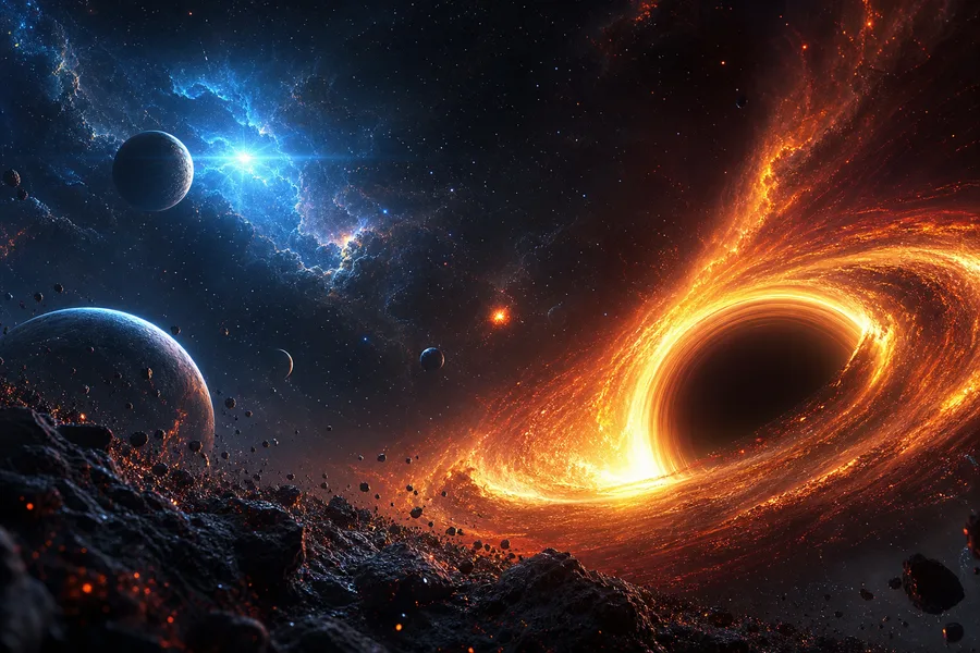 Black Hole Horizon Cinematic Space Wallpaper 3 4K 6