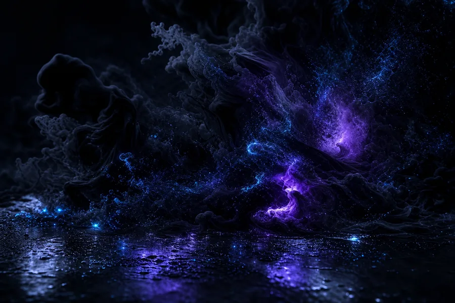 Black Purple Smoke Abstract Amoled Wallpaper 3 4K 3