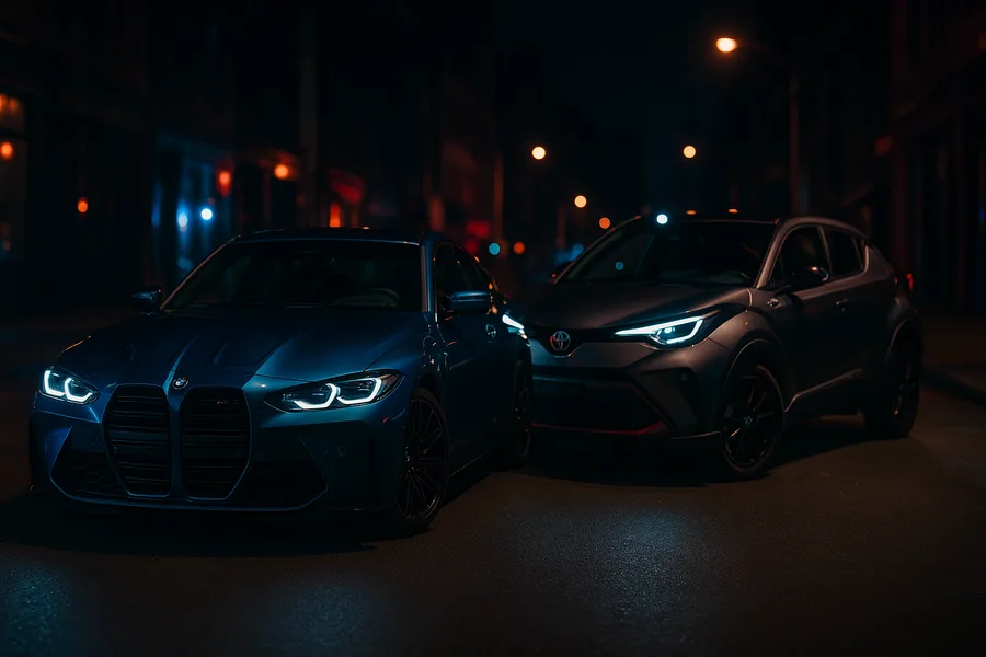 Bmw M Car Night Street Photography Cars Wallpaper 6 4K 2