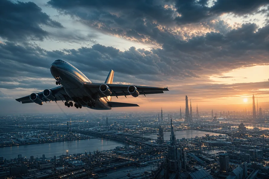 Cargo Airplane Taking Off During Golden Hour Airplanes Wallpaper 5 4K 2