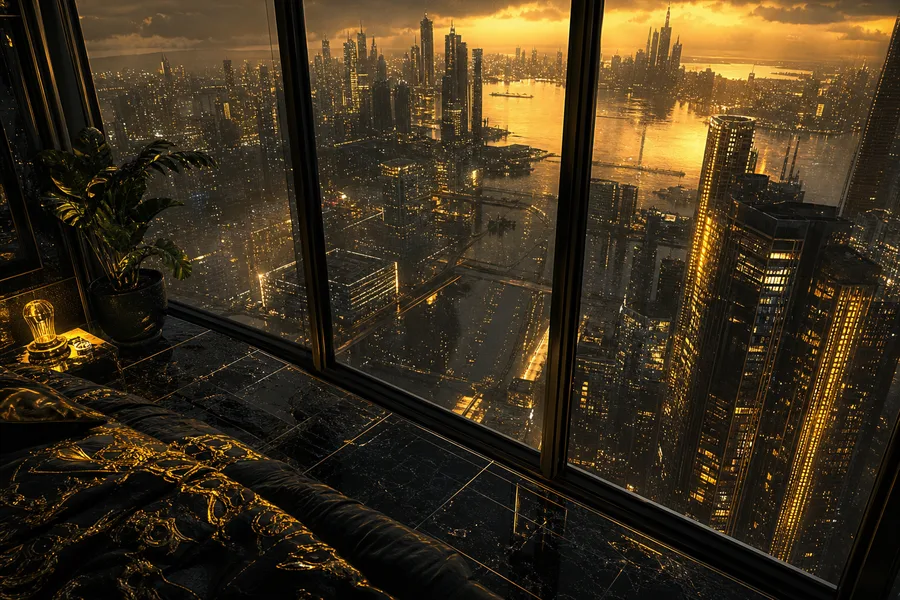 Cyberpunk Apartment Window View Cyberpunk Wallpaper 14 4K 5