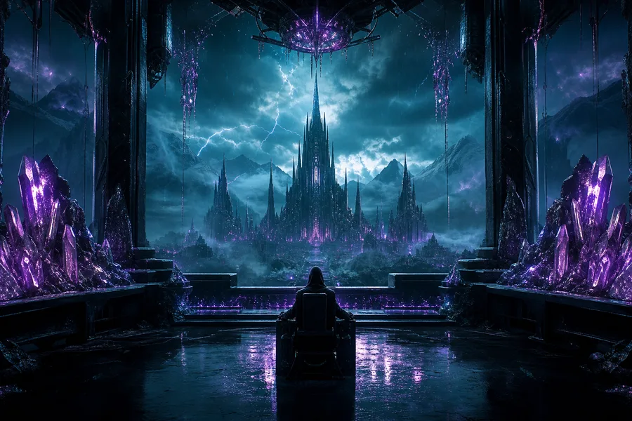 Cyberpunk Hacker Room With Neon Screens Fantasy Wallpaper 3 4K 6