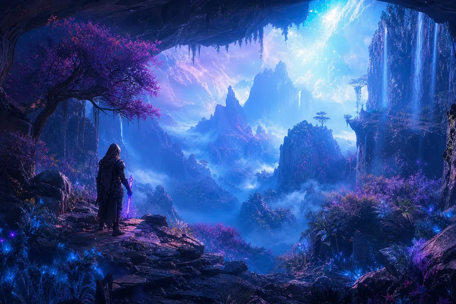 Cyberpunk Hacker Room With Neon Screens Fantasy Wallpaper 3 4K 7