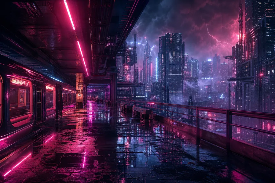 Cyberpunk Subway Station Cyberpunk Wallpaper 10 4K 6