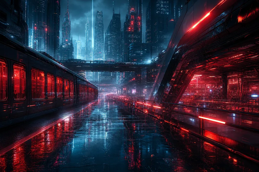 Cyberpunk Subway Station Cyberpunk Wallpaper 10 4K 7