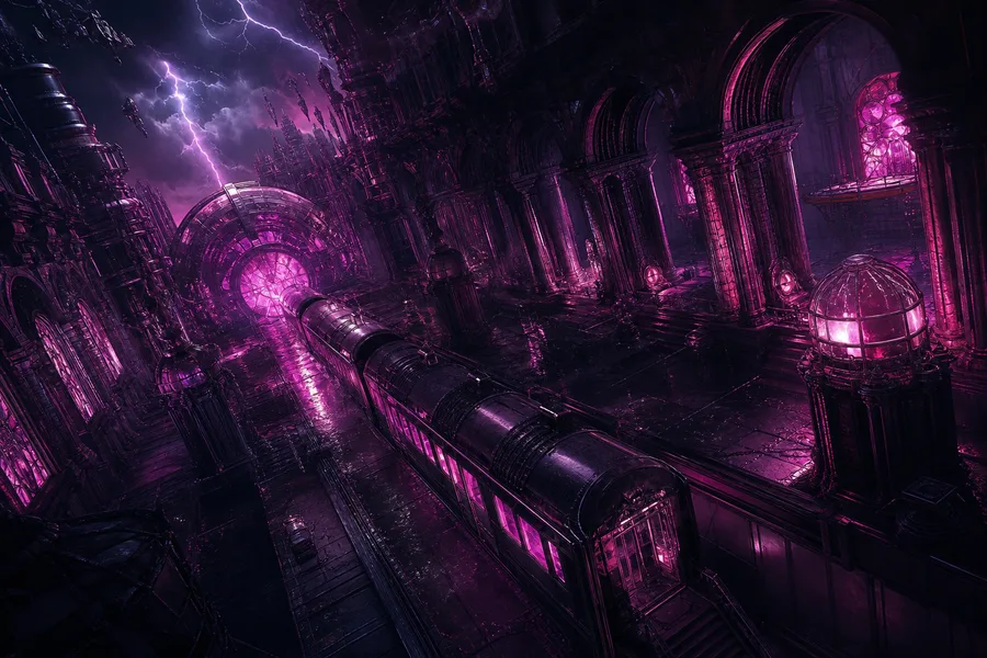 Cyberpunk Subway Station Fantasy Wallpaper  10 4K