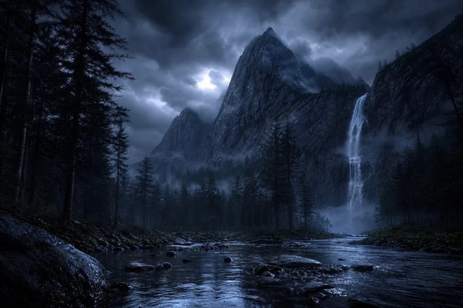Dark Forest Fog Nature Wallpaper 2 4K 4