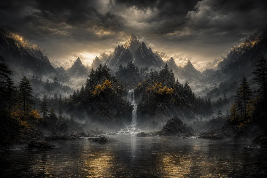 Dark Forest Fog Nature Wallpaper  2 4K