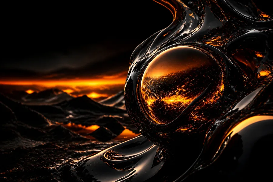 Dark Liquid Metal Abstract Amoled Wallpaper  5 4K