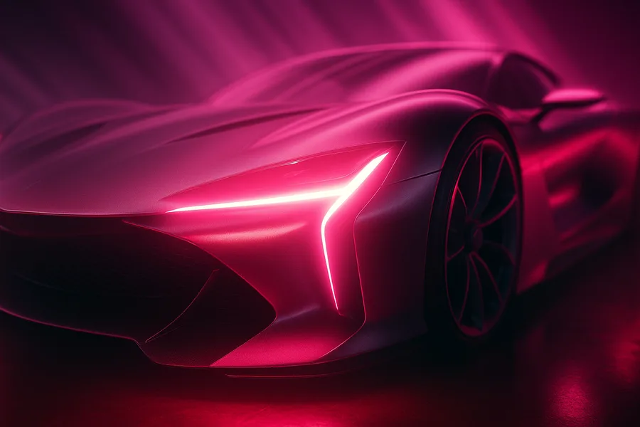 Electric Concept Car In Glass Tunnel Cars Wallpaper 14 4K