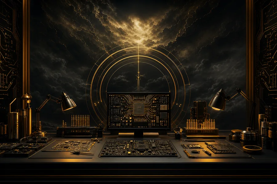 Engineering Desk With PCB Prototypes Electronics Wallpaper 7 4K 9