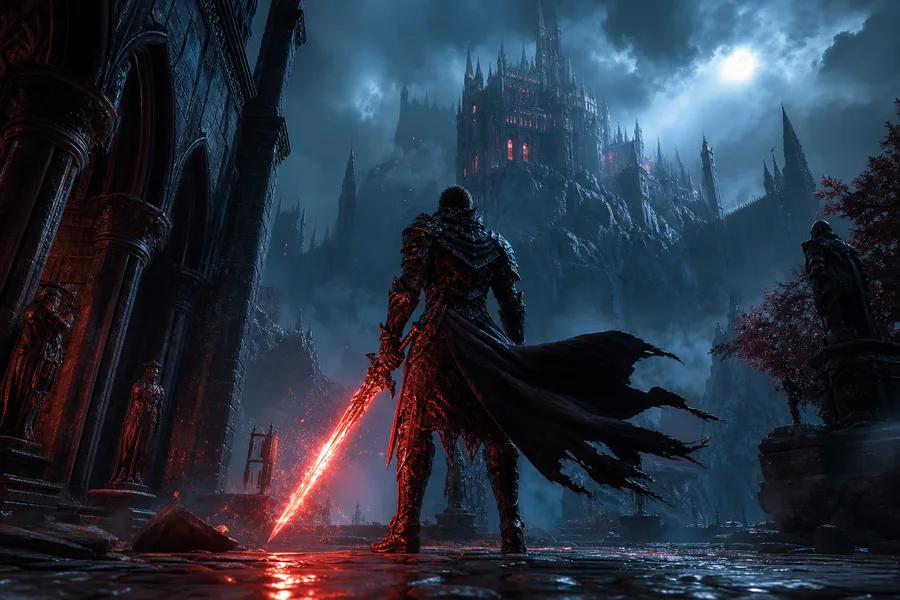 Epic Fantasy Warrior With Glowing Sword Gaming Wallpaper 2 4K 13
