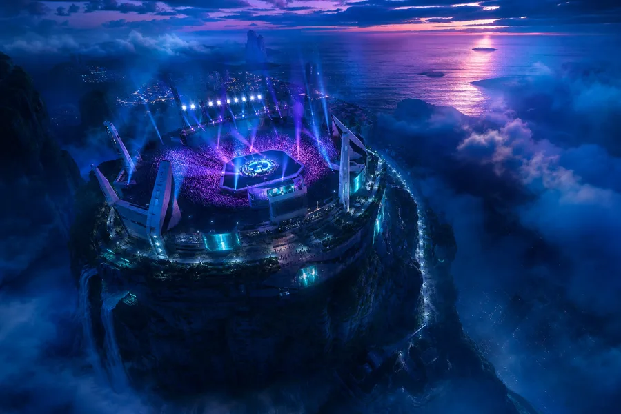 Esports Stage With Dramatic Lighting Gaming Wallpaper 6 4K 14