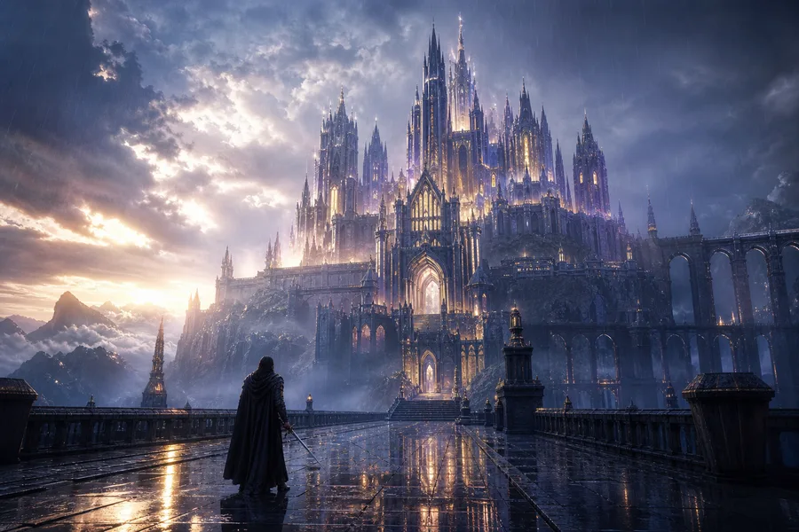 Fantasy Castle Landscape With Cinematic Atmosphere Movie Wallpaper 5 4K 4