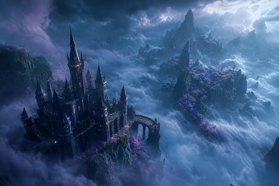 Fantasy Castle Landscape With Cinematic Atmosphere Movie Wallpaper 5 4K 8