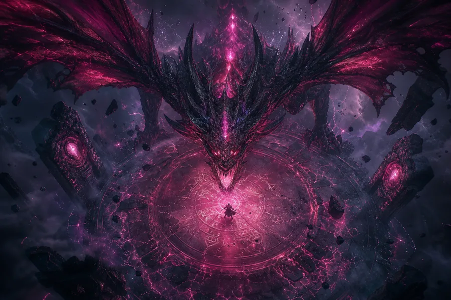 Fantasy Dragon Boss Battle Scene Gaming Wallpaper 5 4K 11