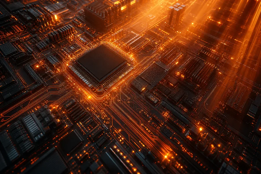 Futuristic Circuit Board Macro Shot Electronics Wallpaper 1 4K 10