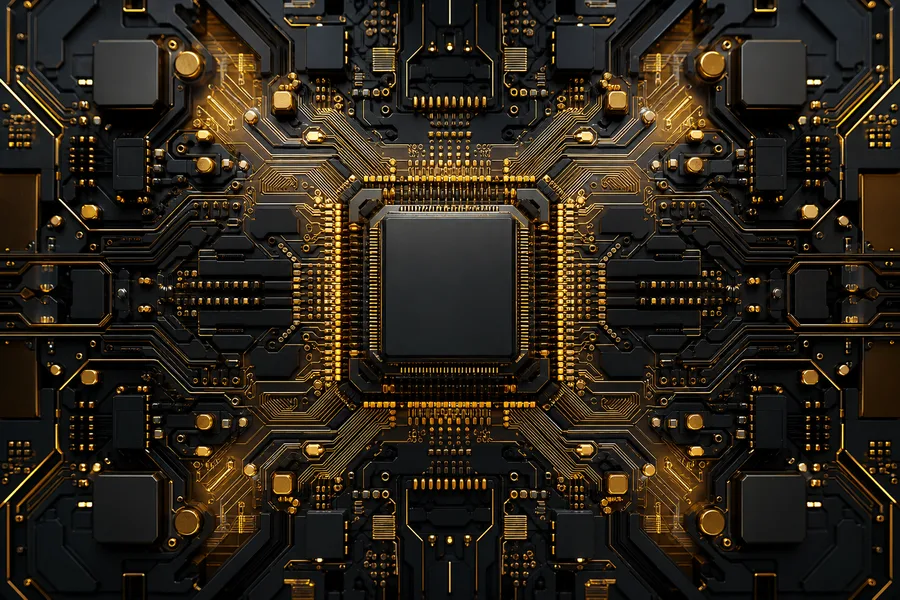 Futuristic Circuit Board Macro Shot Electronics Wallpaper 1 4K 11