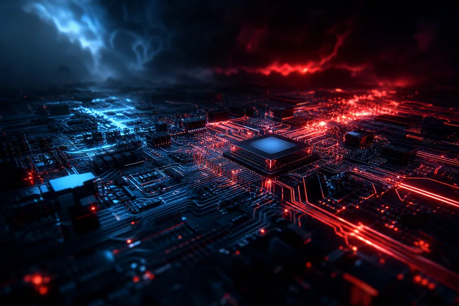 Futuristic Circuit Board Macro Shot Electronics Wallpaper 1 4K 12