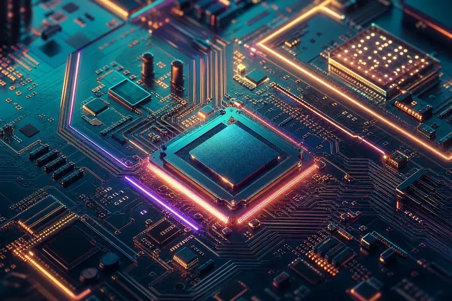Futuristic Circuit Board Macro Shot Electronics Wallpaper 1 4K 15