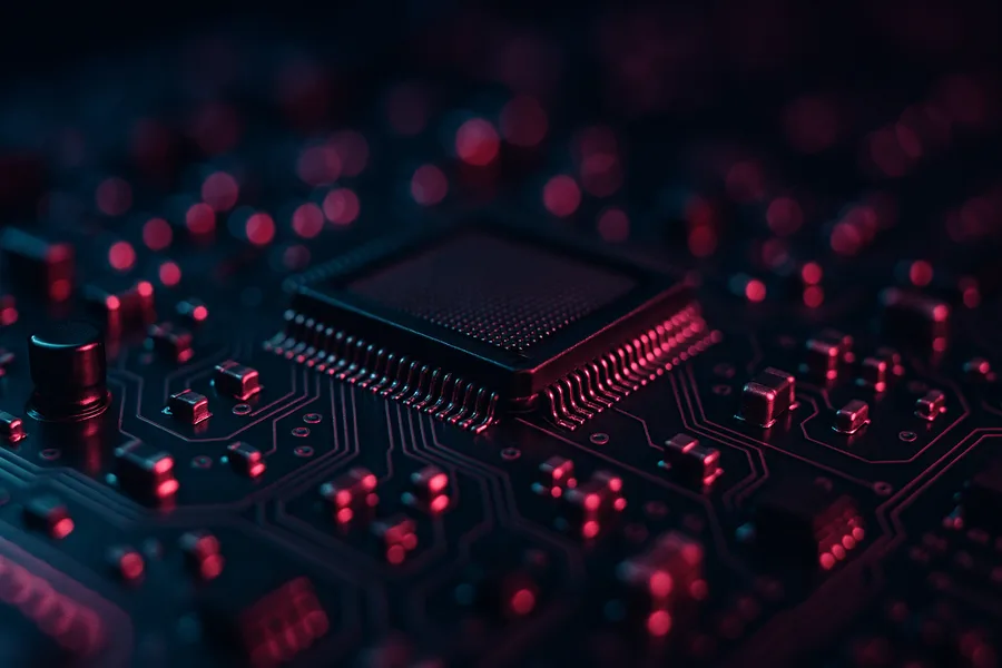 Futuristic Circuit Board Macro Shot Electronics Wallpaper 1 4K 7