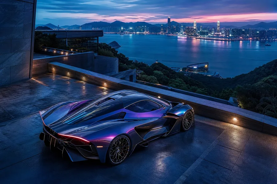 Futuristic Electric Hypercar Studio Shot Cars Wallpaper 5 4K 9
