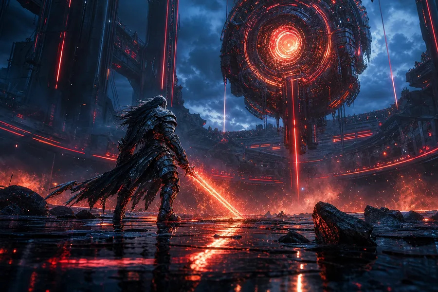 Futuristic Gaming Setup With RGB Lighting Gaming Wallpaper 1 4K