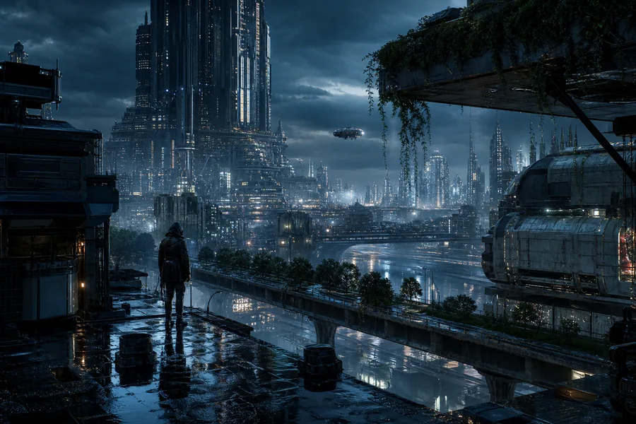 Futuristic Tokyo Street At Night Cyberpunk Wallpaper 2 4K 10