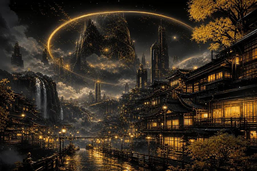 Futuristic Tokyo Street At Night Fantasy Wallpaper 2 4K 4