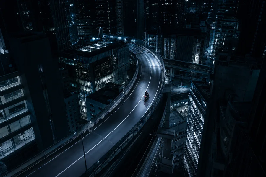 Futuristic Tokyo Street At Night Motorcycles Wallpaper 2 4K 5