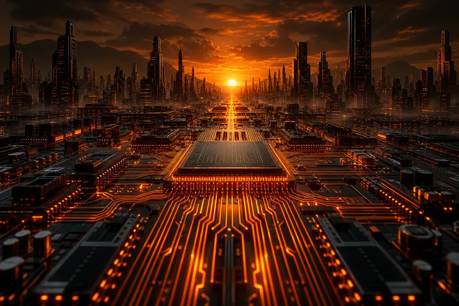 Futuristic Tokyo Street At Night Pcb-Design Wallpaper 2 4K 2
