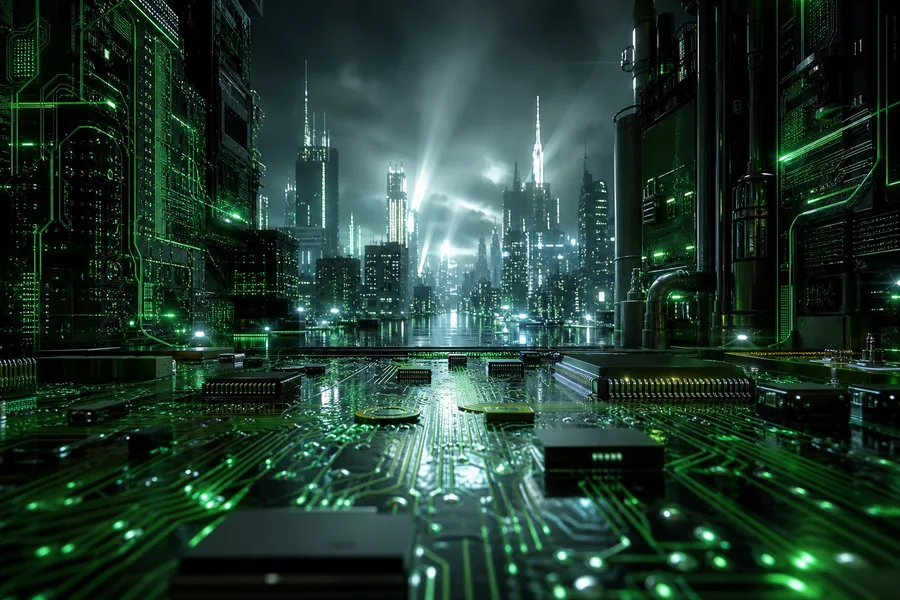 Futuristic Tokyo Street At Night Pcb-Design Wallpaper 2 4K 6