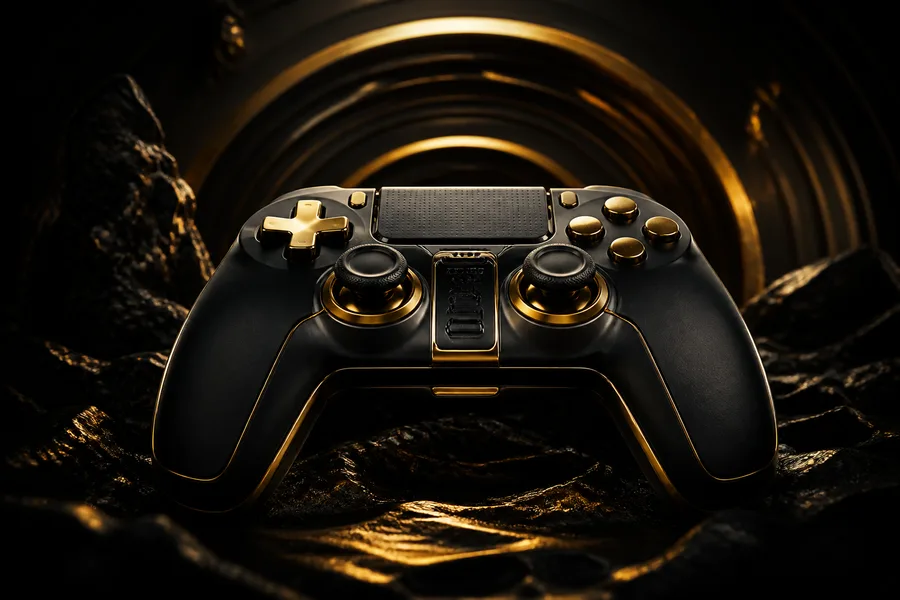 Gaming Controller On Dark Neon Background Gaming Wallpaper  20 4K