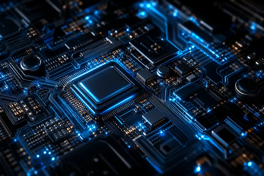 High Tech Motherboard Abstract Closeup Electronics Wallpaper 5 4K 11