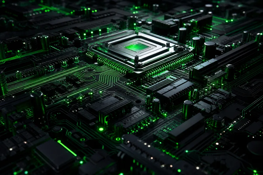 High Tech Motherboard Abstract Closeup Electronics Wallpaper  5 4K